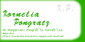 kornelia pongratz business card